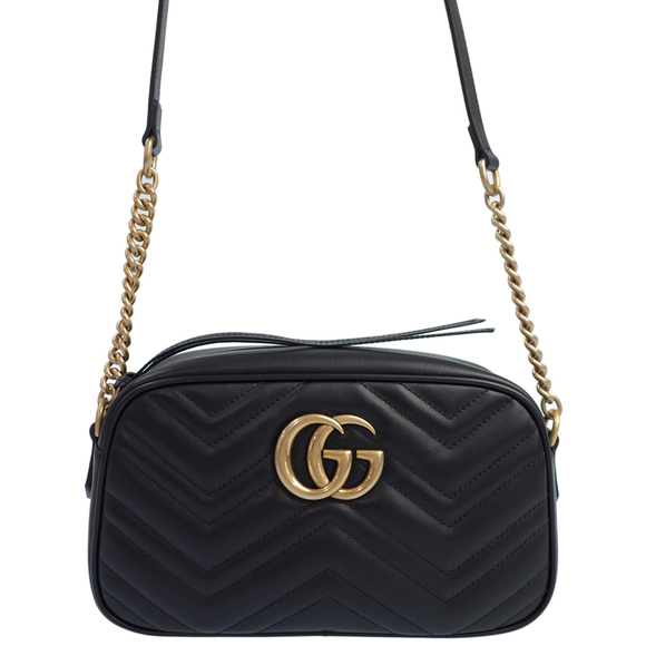 Gucci GG Marmont Quilted Small Leather Shoulder Bag - Picture 1 of 5